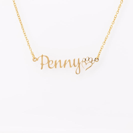 Custom Dog Mom Necklace: 18K Gold, Rose Gold or Silver Finish