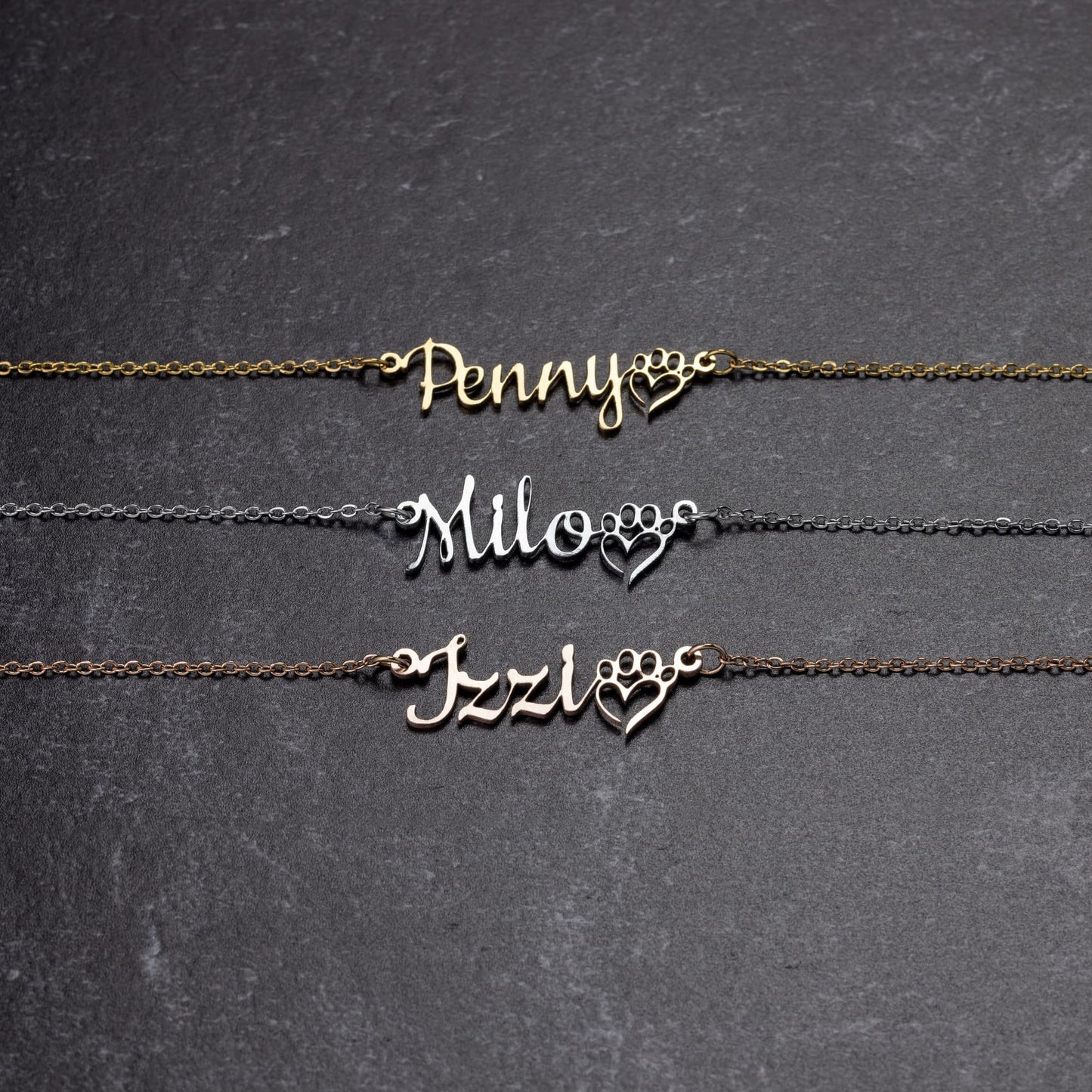 Custom Dog Mom Necklace: 18K Gold, Rose Gold or Silver Finish