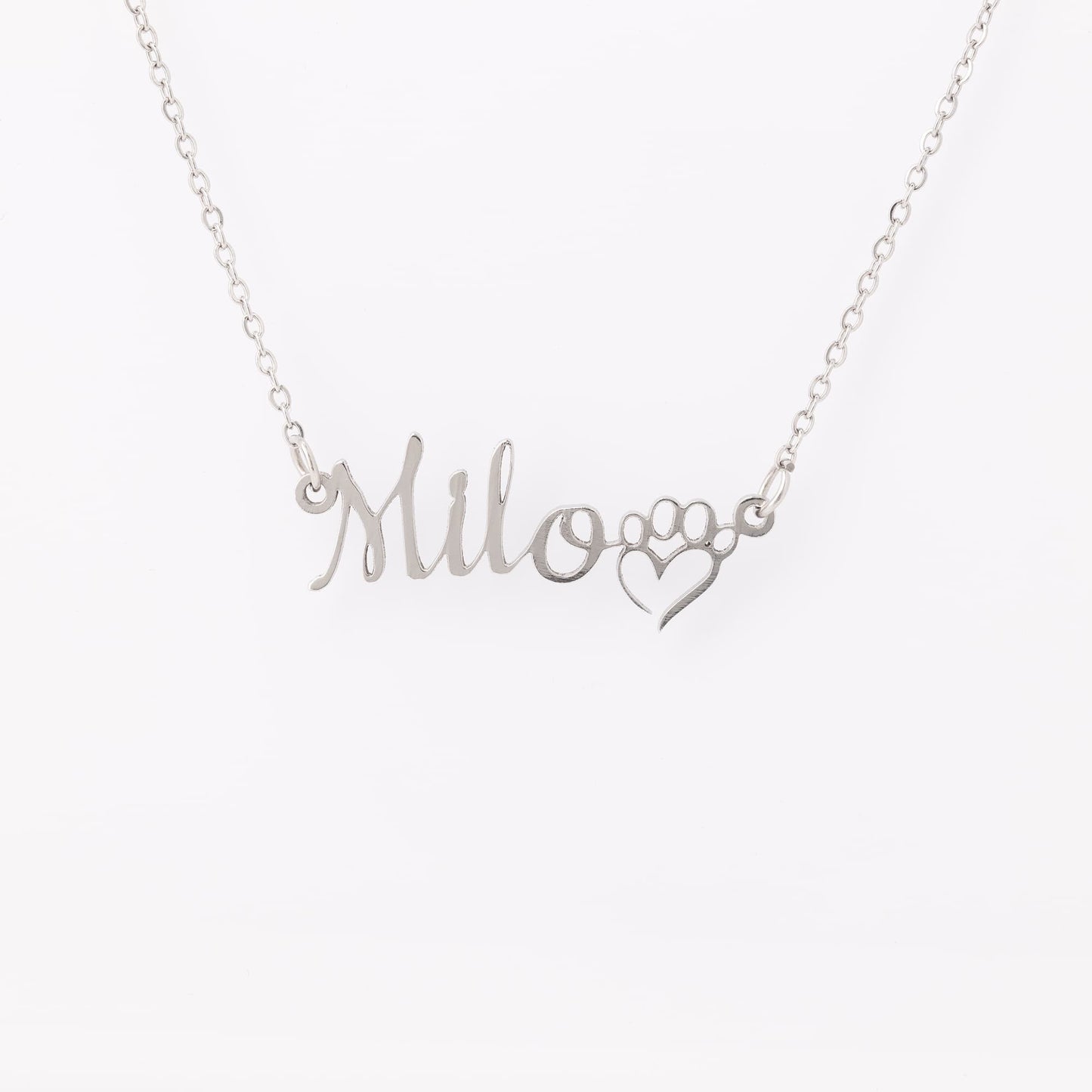 Custom Dog Mom Necklace: 18K Gold, Rose Gold or Silver Finish