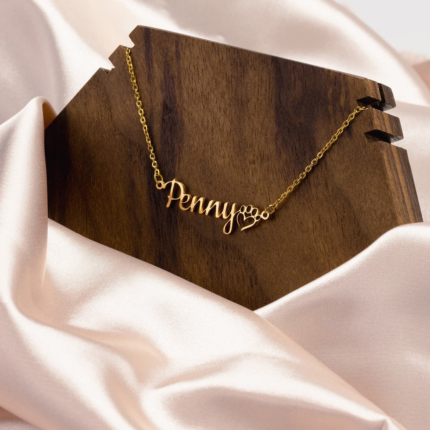 Custom Dog Mom Necklace: 18K Gold, Rose Gold or Silver Finish