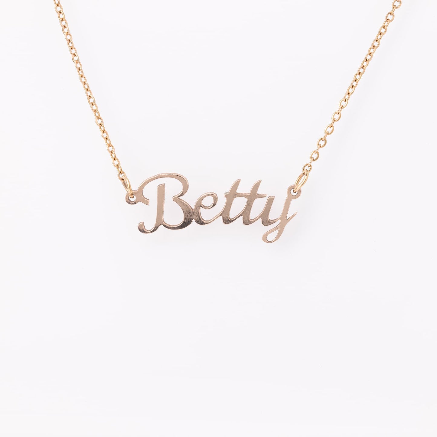 Custom Name Necklace: 14K Gold, Rose Gold or Silver Finish