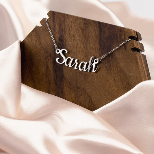 Custom Name Necklace: 14K Gold, Rose Gold or Silver Finish