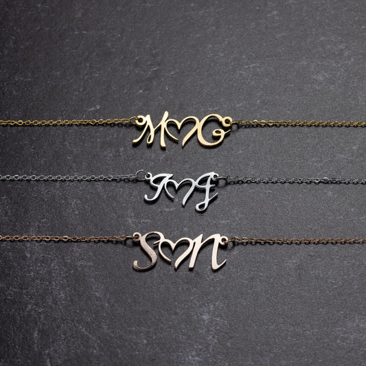Personalised Double Initial Necklace