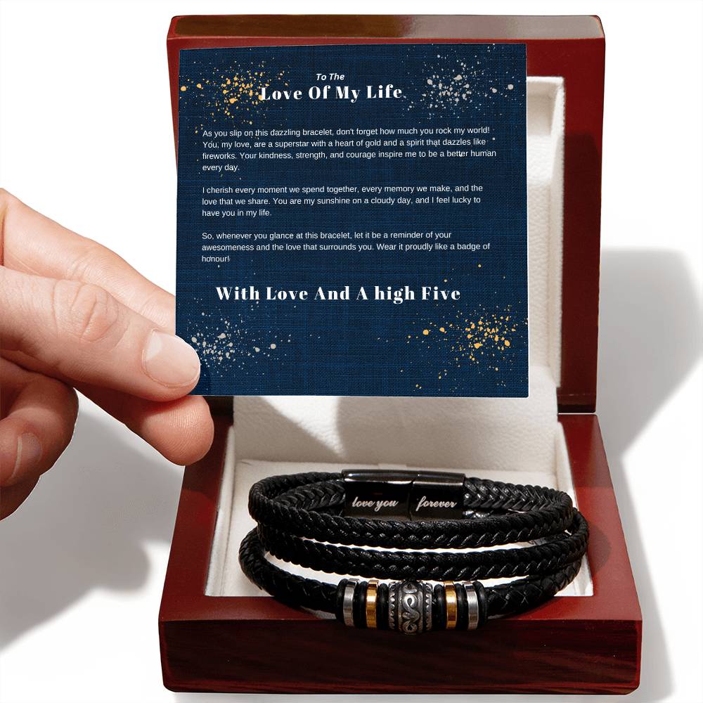 Strength & Spirit: Men's Beaded Bracelet